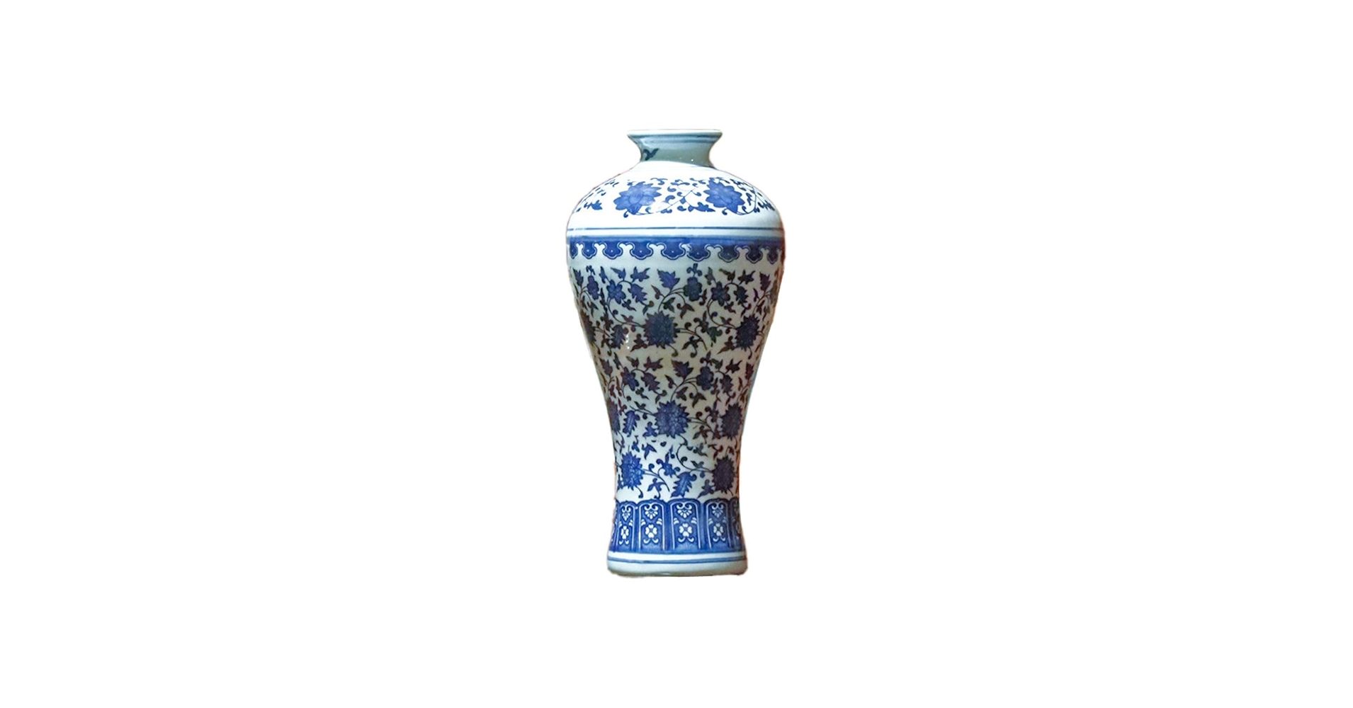 韓国青磁器抽象デザイン 陶器花瓶 高さ約30cm Amazon.co.jp: 古典的な青花磁器花瓶、典雅な磁器青花釉花瓶、高さ約11